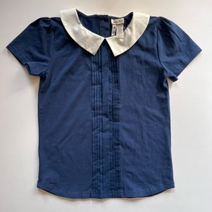 🍄 NWT Matilta Jane Peter Jane collar top shirt top sz 12 girl